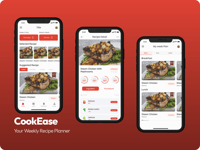 CookEase – Meal Planner & Recipe Book Mobile App